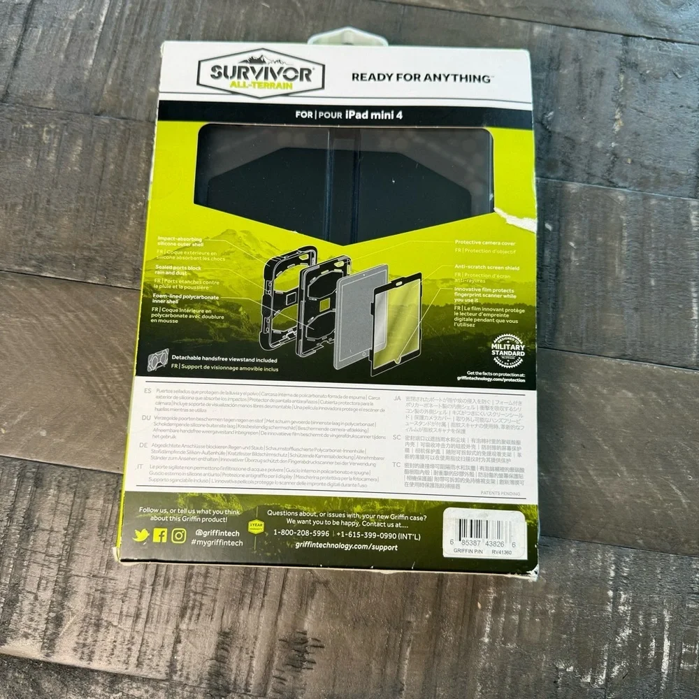 Griffin Survivor All Terrain Weatherproof Ipad Mini 4 Military Standard - Picture 8 of 8